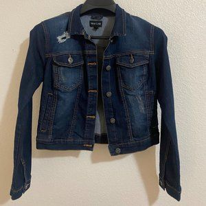 Women's Denim Distressed Jacket